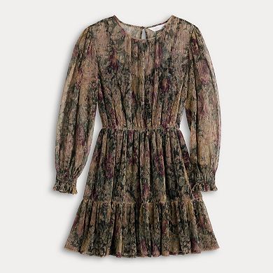 Robe LC Lauren Conrad Plissée Imprimée Paisley Taille XXL - Sans Manches, Longueur Midi, Neuve