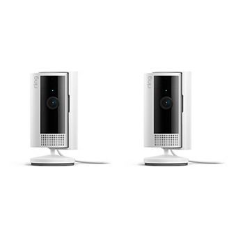 Ring Indoor Home Security Camera, White 2-Pack