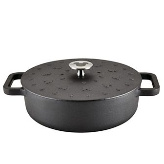 Farberware Disney 3-qt Monochrome Pre-Seasoned Cast Iron Shallow Casserole
