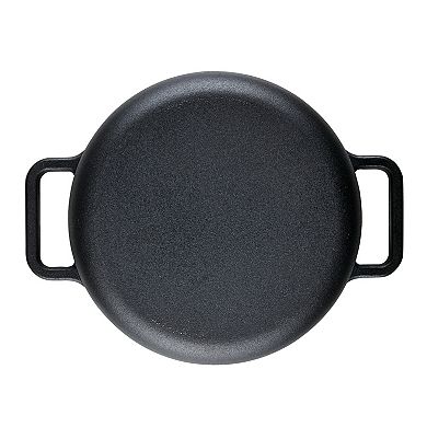 Farberware Disney 3-qt. Monochrome Pre-Seasoned Cast Iron Shallow Casserole