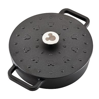 Farberware Disney 3-qt. Monochrome Pre-Seasoned Cast Iron Shallow Casserole