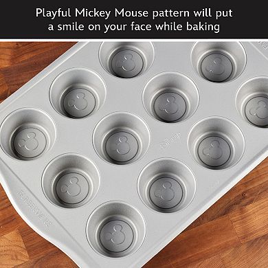 Farberware Disney Bake with Mickey Mouse Nonstick 12-Cup Muffin Pan