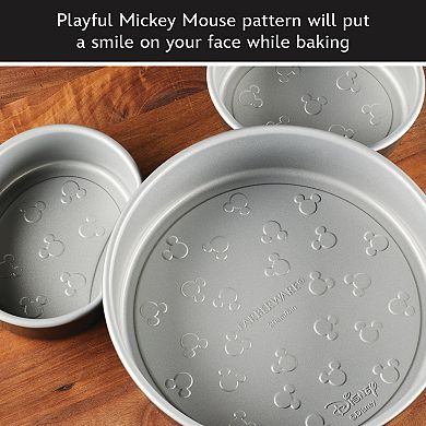 Farberware Disney Bake with Mickey Mouse 3-piece Nonstick Mickey Head Cake Pan Set