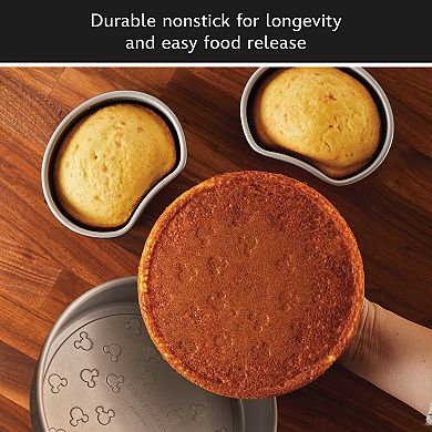 Farberware Disney Bake with Mickey Mouse 3-piece Nonstick Mickey Head Cake Pan Set