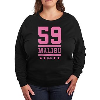 Plus Size 59 Malibu Barbie French Terry Graphic Long Sleeve Tee