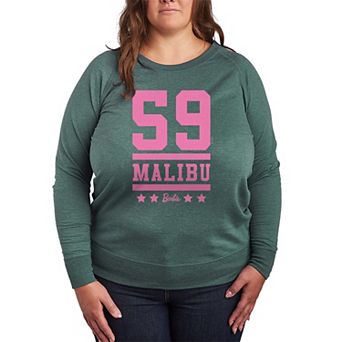 Plus Size 59 Malibu Barbie French Terry Graphic Long Sleeve Tee