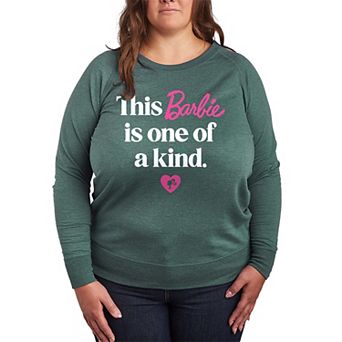 Plus Size Barbie One Of A Kind French Terry Graphic Long Sleeve Tee