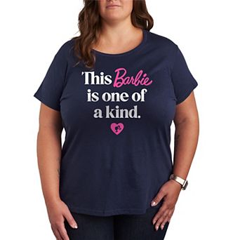 Plus Size Barbie One Of A Kind Short Sleeve Graphic Tee
