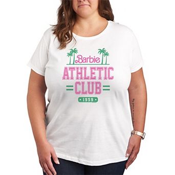 Plus Size Barbie Athletic Club Short Sleeve Graphic Tee