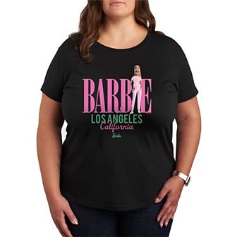 Plus Size Barbie Los Angeles Short Sleeve Graphic Tee