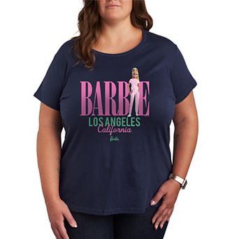 Plus Size Barbie Los Angeles Short Sleeve Graphic Tee
