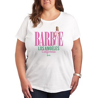 Plus Size Barbie Los Angeles Short Sleeve Graphic Tee
