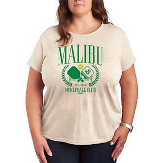 Plus Size Barbie Malibu Short Sleeve Graphic Tee