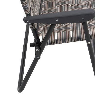 Rio Camp & Go Outdoor Double Wide Loveseat Web Folding Chair