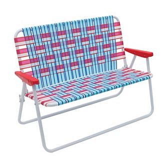Rio Camp & Go Outdoor Double Wide Loveseat Web Folding Chair