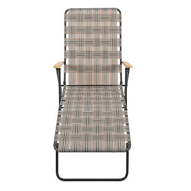 Rio Camp & Go 4-Position Folding Web Lounger Chair