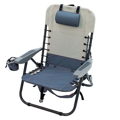 Rio Camp & Go 4-Position Lace-Up Suspension Backpack Camping Chair