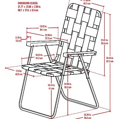 Rio Camp & Go Classic Web Folding Chair