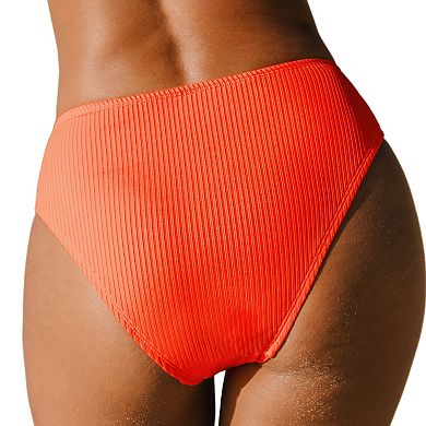 Women's Cupshe Mid-Rise Hipster Swim Bottoms