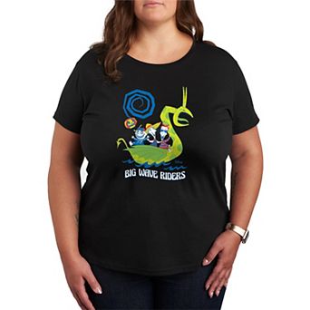 Disney's The Nightmare Before Christmas Plus Size Big Wave Riders Graphic Tee