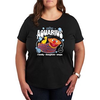 Plus Size Sesame Street Ernie Short Sleeve Graphic Tee