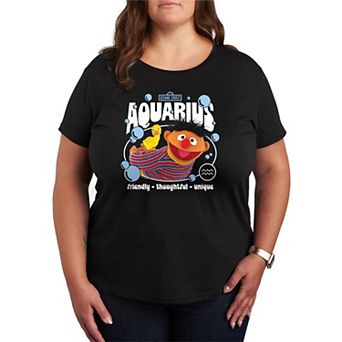 Plus Size Sesame Street Ernie Short Sleeve Graphic Tee