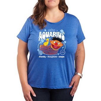 Plus Size Sesame Street Ernie Short Sleeve Graphic Tee