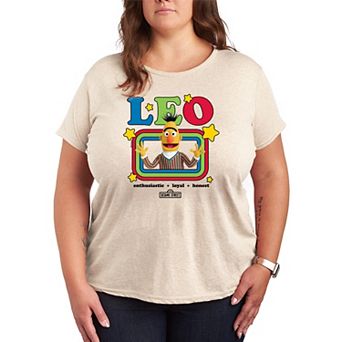 Plus Size Sesame Street Bert Short Sleeve Graphic Tee