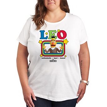 Plus Size Sesame Street Bert Short Sleeve Graphic Tee