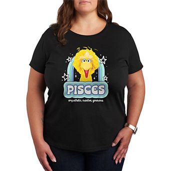 Plus Size Sesame Street Big Bird Short Sleeve Graphic Tee