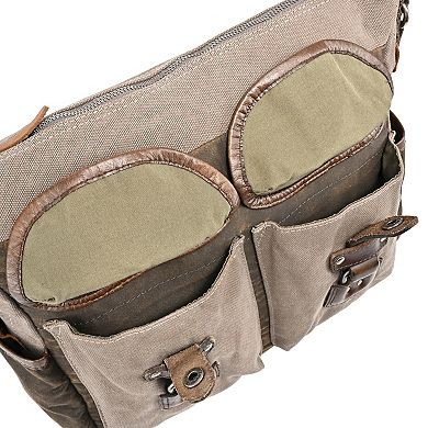Tsd Brand Tapa Two-tone Canvas Mail Bag