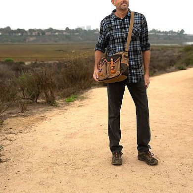 Tsd Brand Tapa Two-tone Canvas Mail Bag