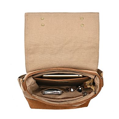 Tsd Brand Valley Oak Suede Crossbody Bag