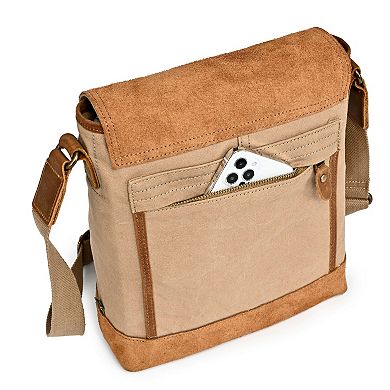 Tsd Brand Valley Oak Suede Crossbody Bag