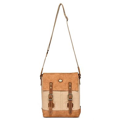 Tsd Brand Valley Oak Suede Crossbody Bag