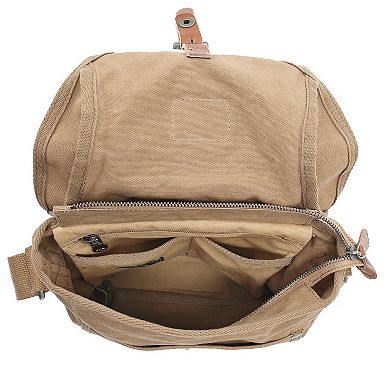 Tsd Brand Forest Flap Canvas Crossbody