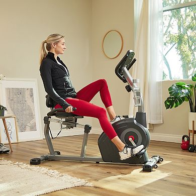 Sunny Health & Fitness Elite Smart Recumbent Exercise Bike