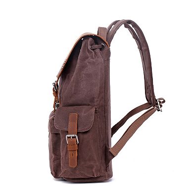 Tsd Brand Stone Creek Leather Backpack