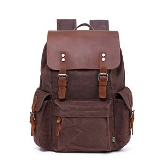 Tsd Brand Stone Creek Leather Backpack