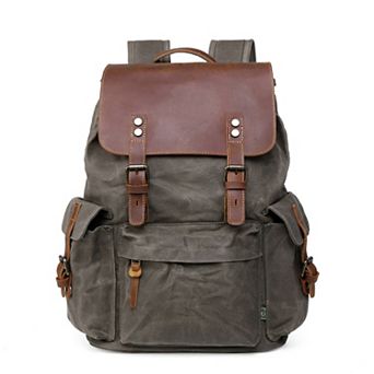 Tsd Brand Stone Creek Leather Backpack