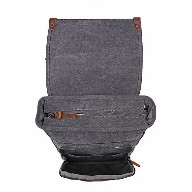 Tsd Brand Discovery Canvas Leather Backpack