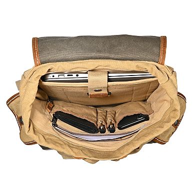 Tsd Brand Mountain Wood Canvas Backpack