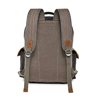 Tsd Brand Mountain Wood Canvas Backpack