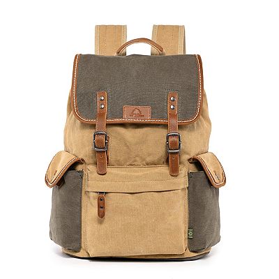 Tsd Brand Mountain Wood Canvas Backpack