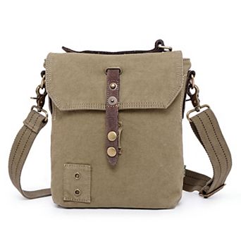 Tsd Brand Coastal Flap Canvas Crossbody
