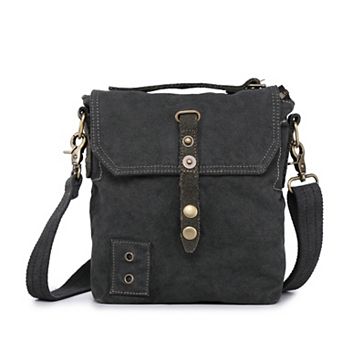 Tsd Brand Coastal Flap Canvas Crossbody