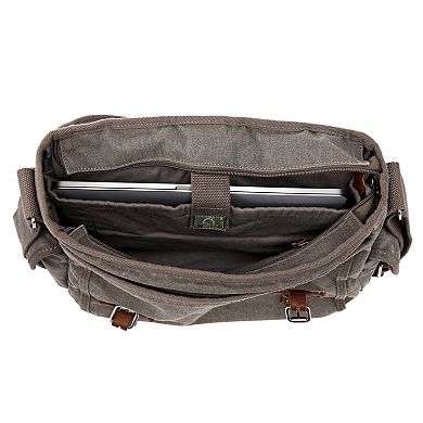 Tsd Brand Silver Road Canvas Messenger