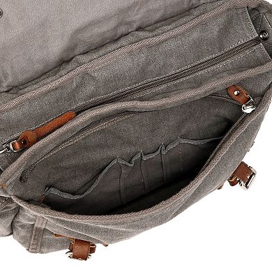 Tsd Brand Silver Road Canvas Messenger