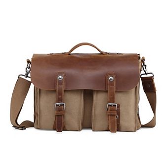 Tsd Brand Hudson Leather Messenger