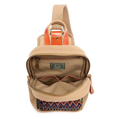 Tsd Brand Four Season Canvas Sling Bag